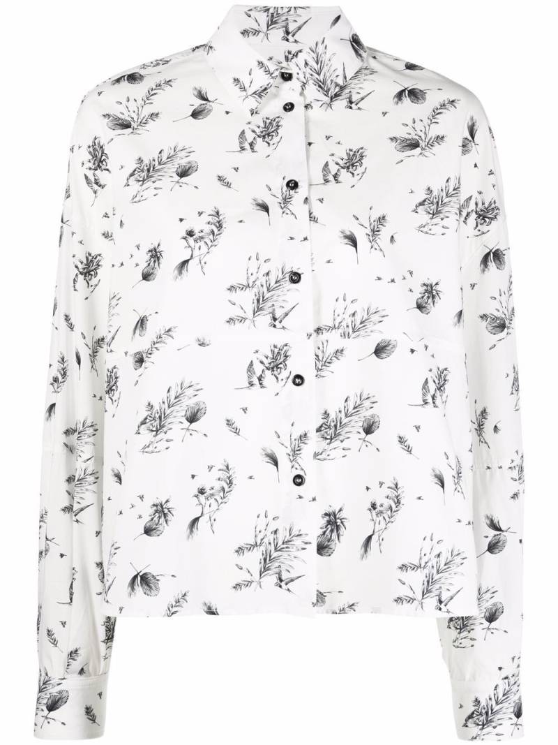 Woolrich sketch-style print shirt - White von Woolrich