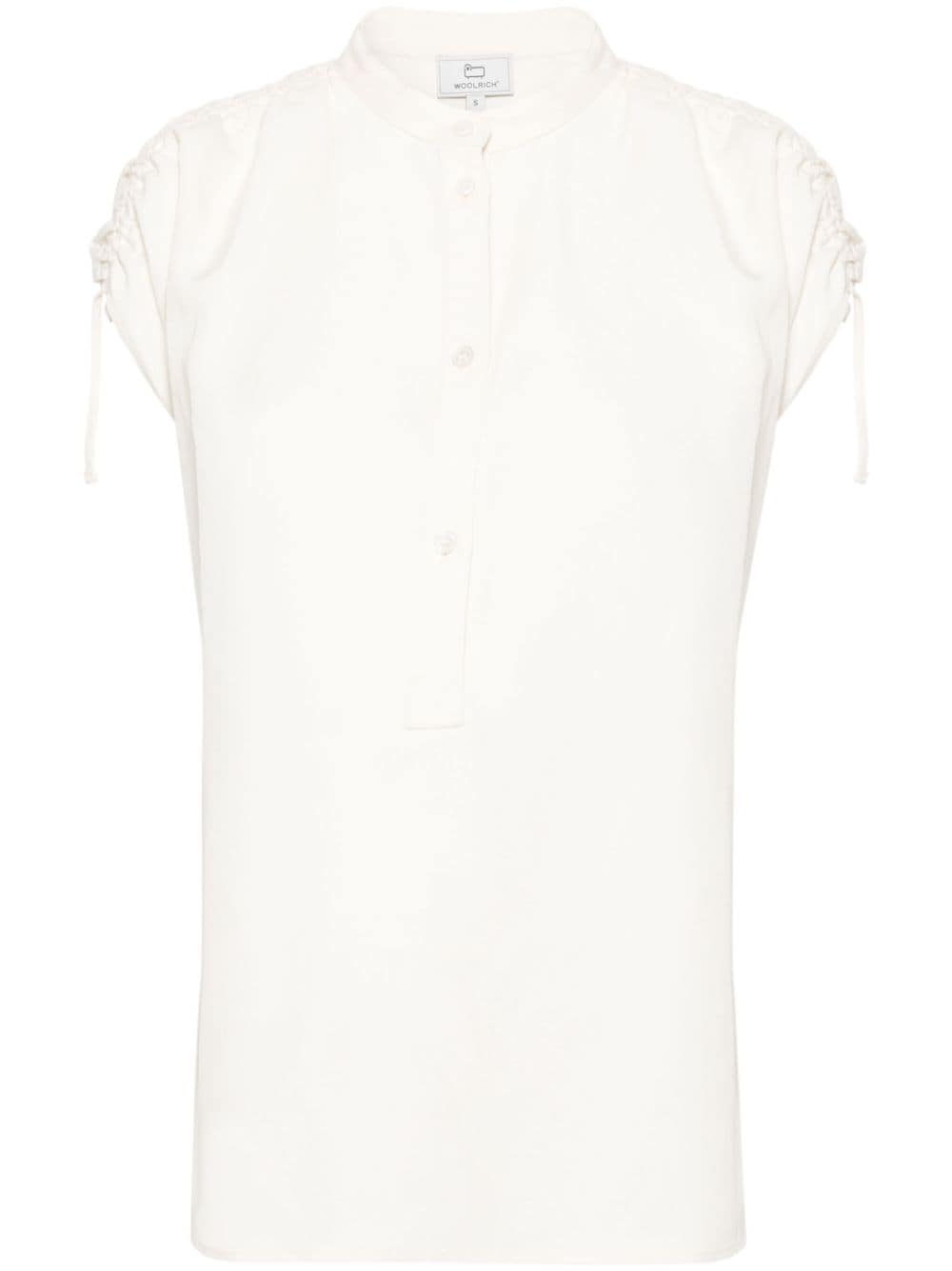 Woolrich sleeveless slub blouse - Neutrals von Woolrich