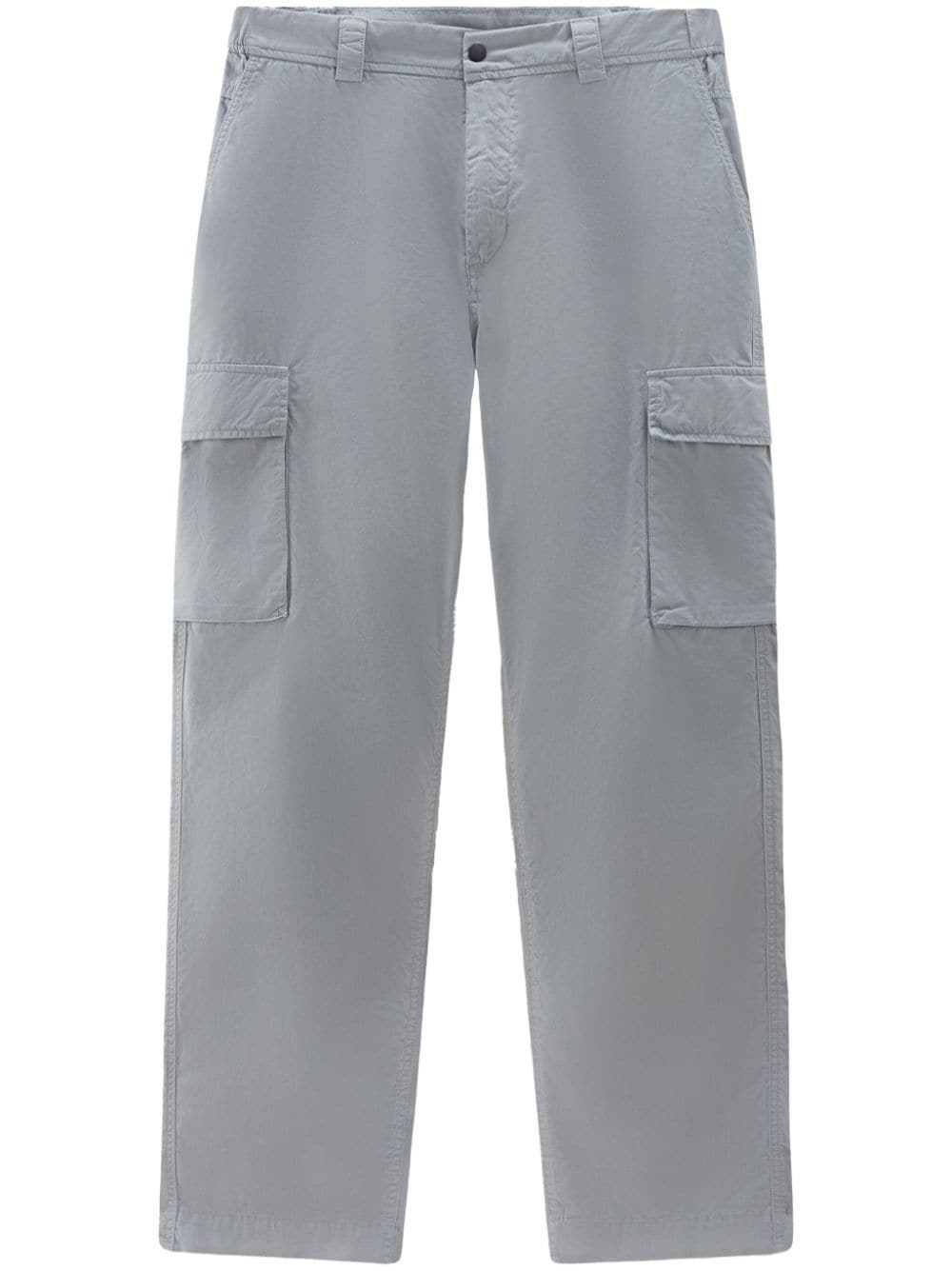 Woolrich straight-leg cotton cargo trousers - Grey von Woolrich