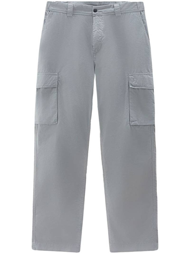 Woolrich straight-leg cotton cargo trousers - Grey von Woolrich