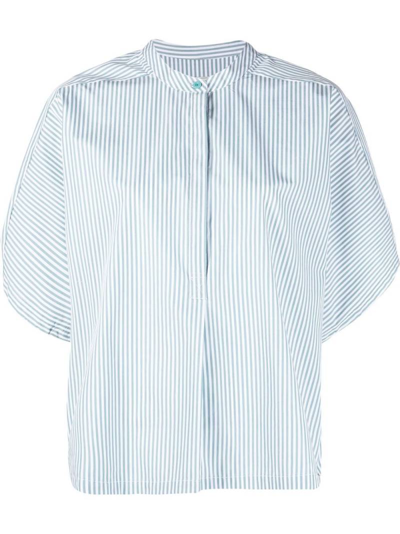 Woolrich striped poplin blouse - White von Woolrich