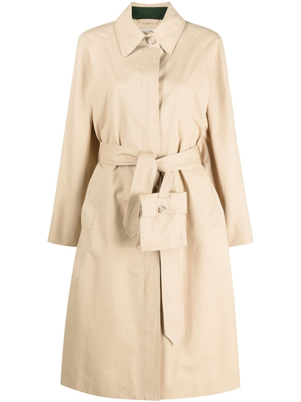 Woolrich x Daniëlle Cathari flap-pouch belted trench coat - Neutrals von Woolrich