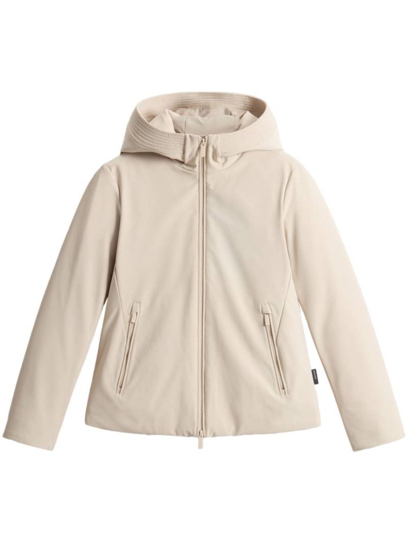 Woolrich zip-fastening hooded jacket - Neutrals von Woolrich