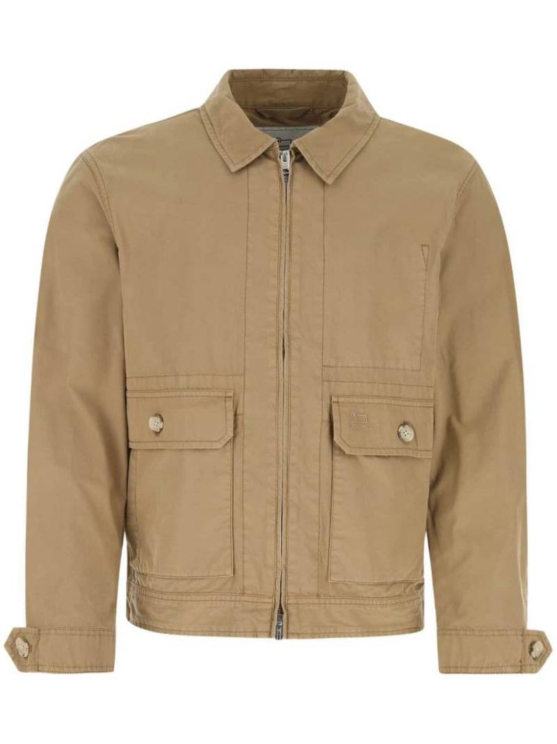 Woolrich zip-up cotton bomber jacket - Brown von Woolrich