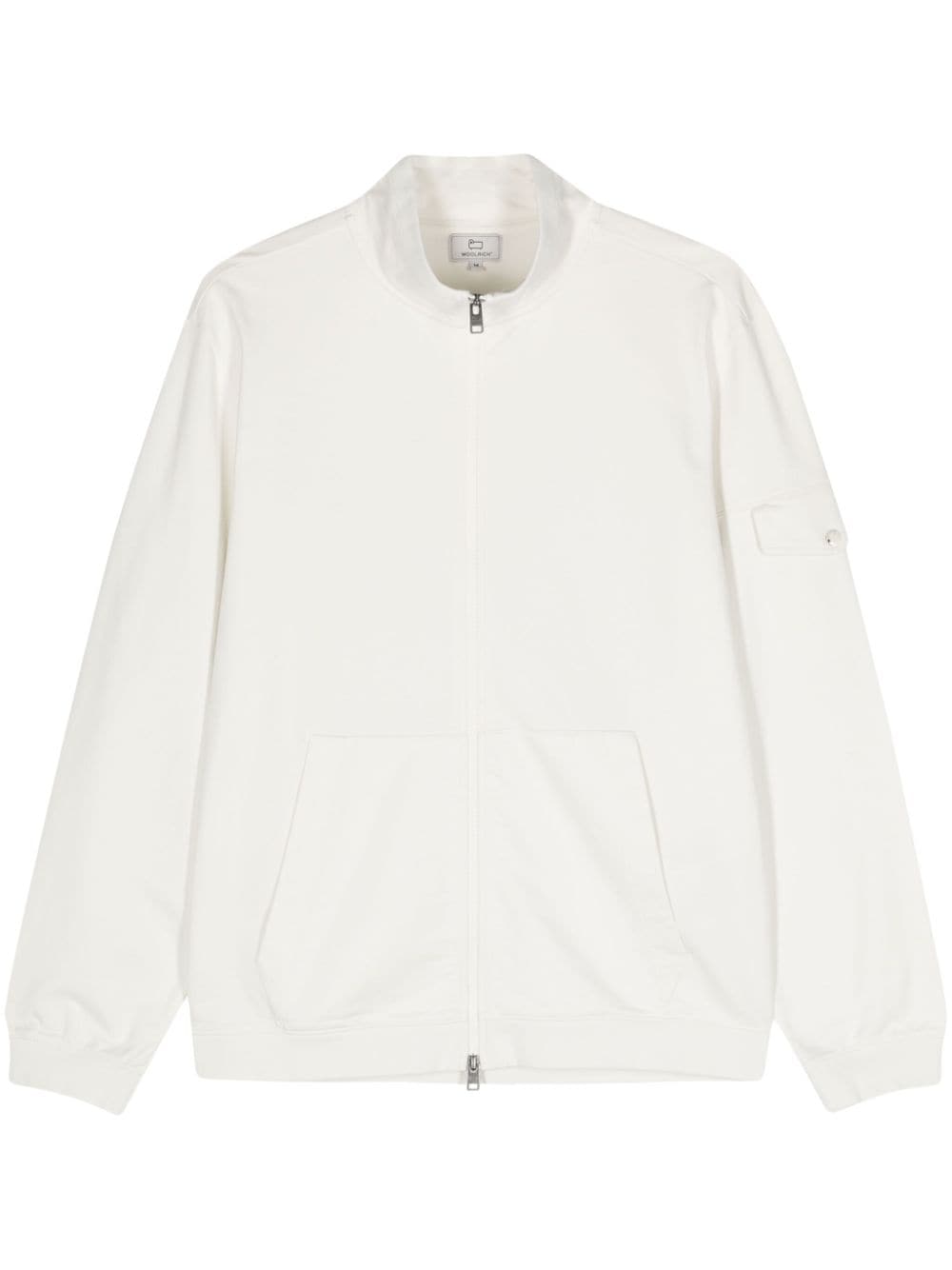 Woolrich zipped cotton sweatshirt - White von Woolrich