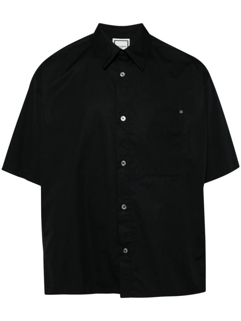 Wooyoungmi logo short-sleeved shirt - Black von Wooyoungmi