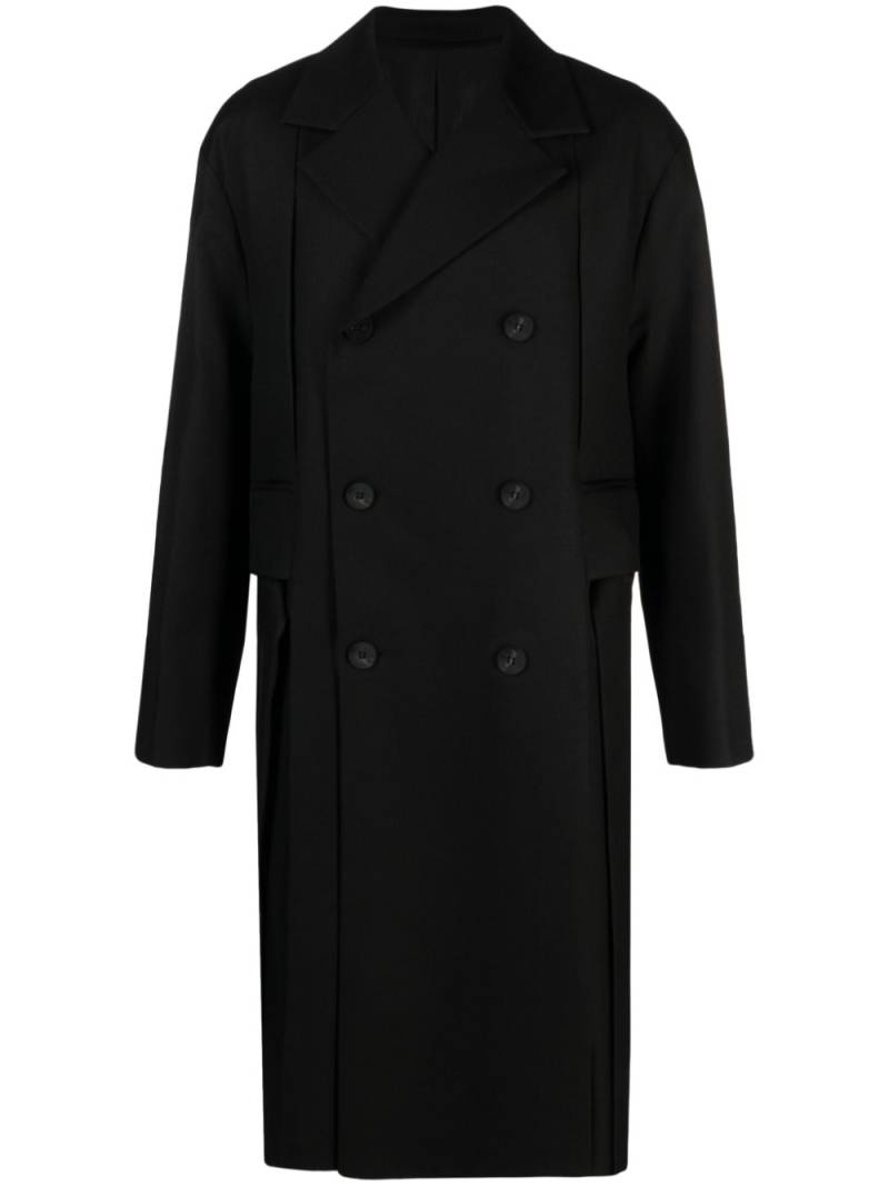 Wooyoungmi double-breasted wool coat - Black von Wooyoungmi