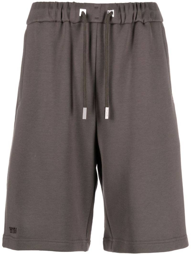 Wooyoungmi drawstring cotton track shorts - Grey von Wooyoungmi