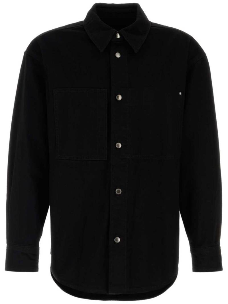 Wooyoungmi logo denim shirt - Black von Wooyoungmi