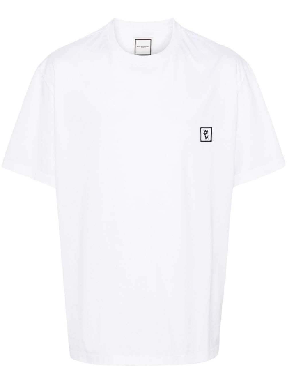 Wooyoungmi logo-embroidered cotton T-shirt - White von Wooyoungmi