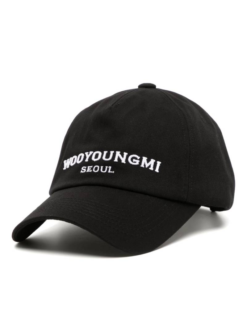 Wooyoungmi logo-embroidered cotton cap - Black von Wooyoungmi