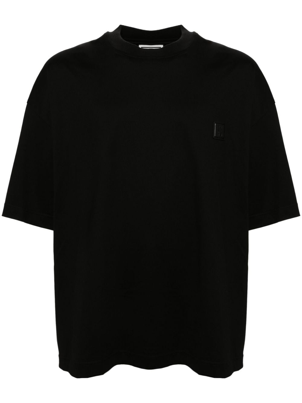 Wooyoungmi logo-patch cotton T-shirt - Black von Wooyoungmi