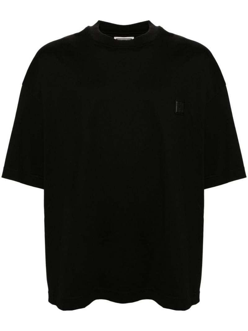 Wooyoungmi logo-patch cotton T-shirt - Black von Wooyoungmi