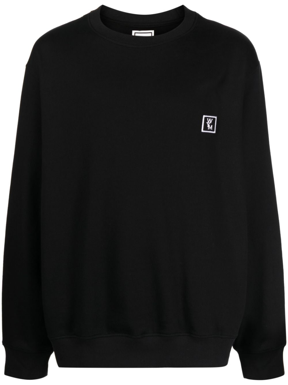 Wooyoungmi logo-patch long-sleeve sweatshirt - Black von Wooyoungmi