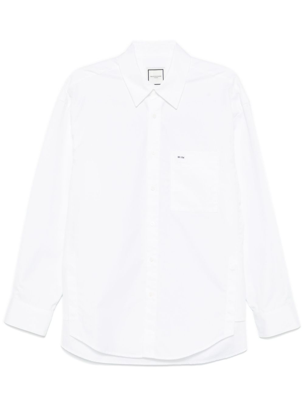 Wooyoungmi logo-plaque shirt - White von Wooyoungmi