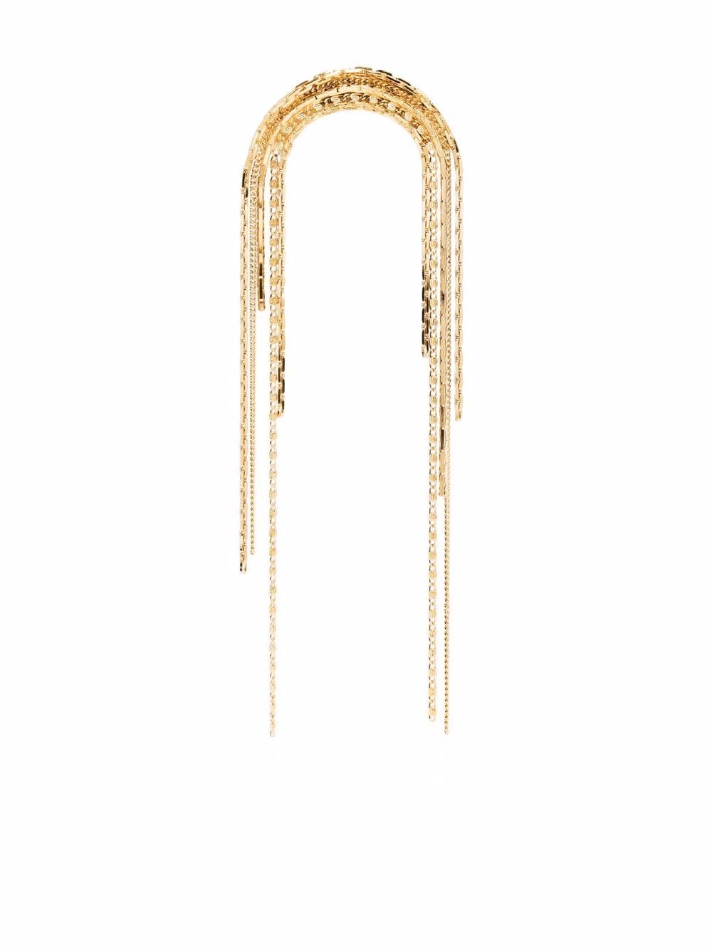 Wouters & Hendrix Serpentine falling chains earring - Gold von Wouters & Hendrix