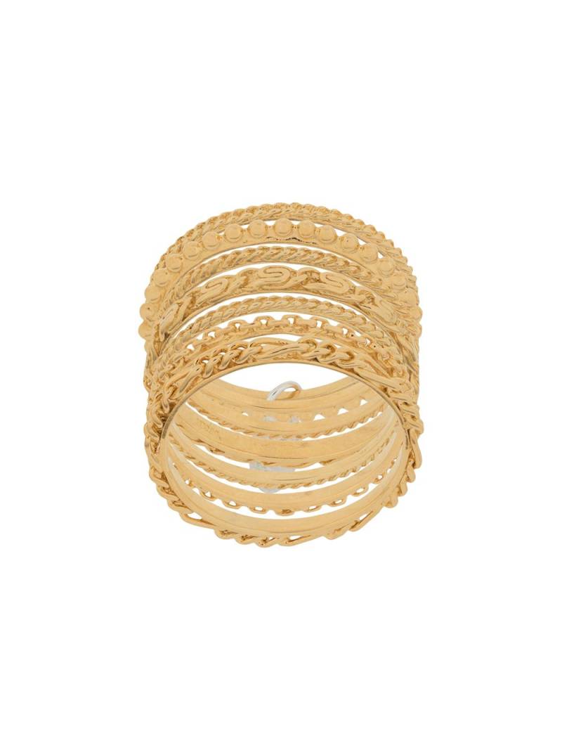 Wouters & Hendrix Sins And Senses drop-detail stack rings - Gold von Wouters & Hendrix