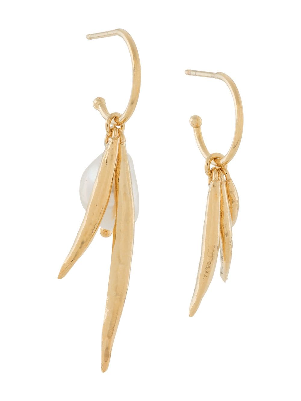 Wouters & Hendrix Sins And Senses mixed pearl-detail earrings - Gold von Wouters & Hendrix