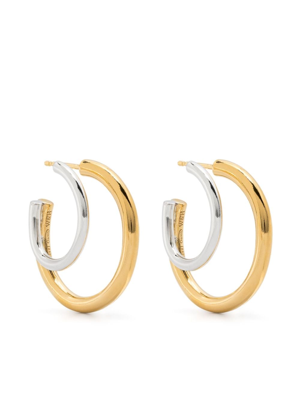 Wouters & Hendrix Trompe L'Oeil hoop earrings - Gold von Wouters & Hendrix