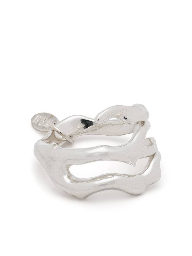 Wouters & Hendrix Voyages Naturalistes wide-band ring - Silver von Wouters & Hendrix