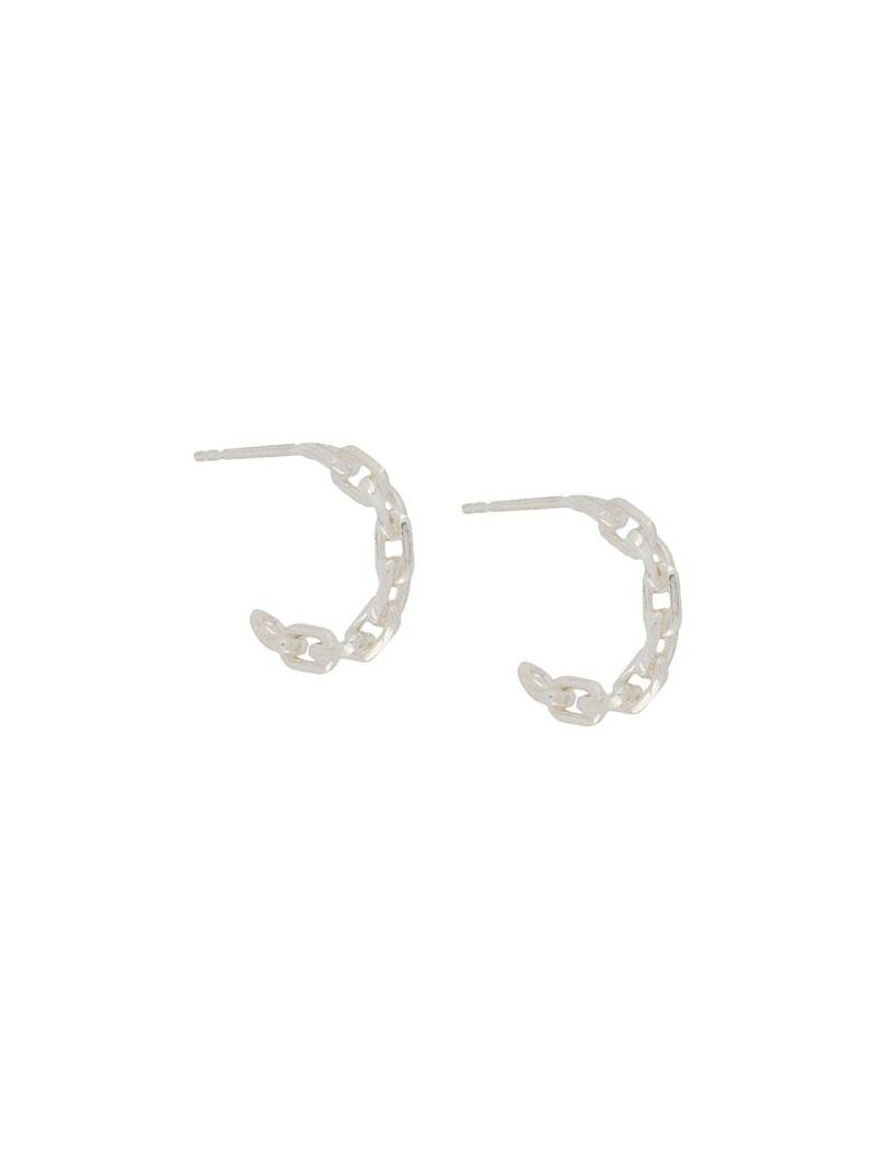 Wouters & Hendrix chain hoop earrings - Silver von Wouters & Hendrix