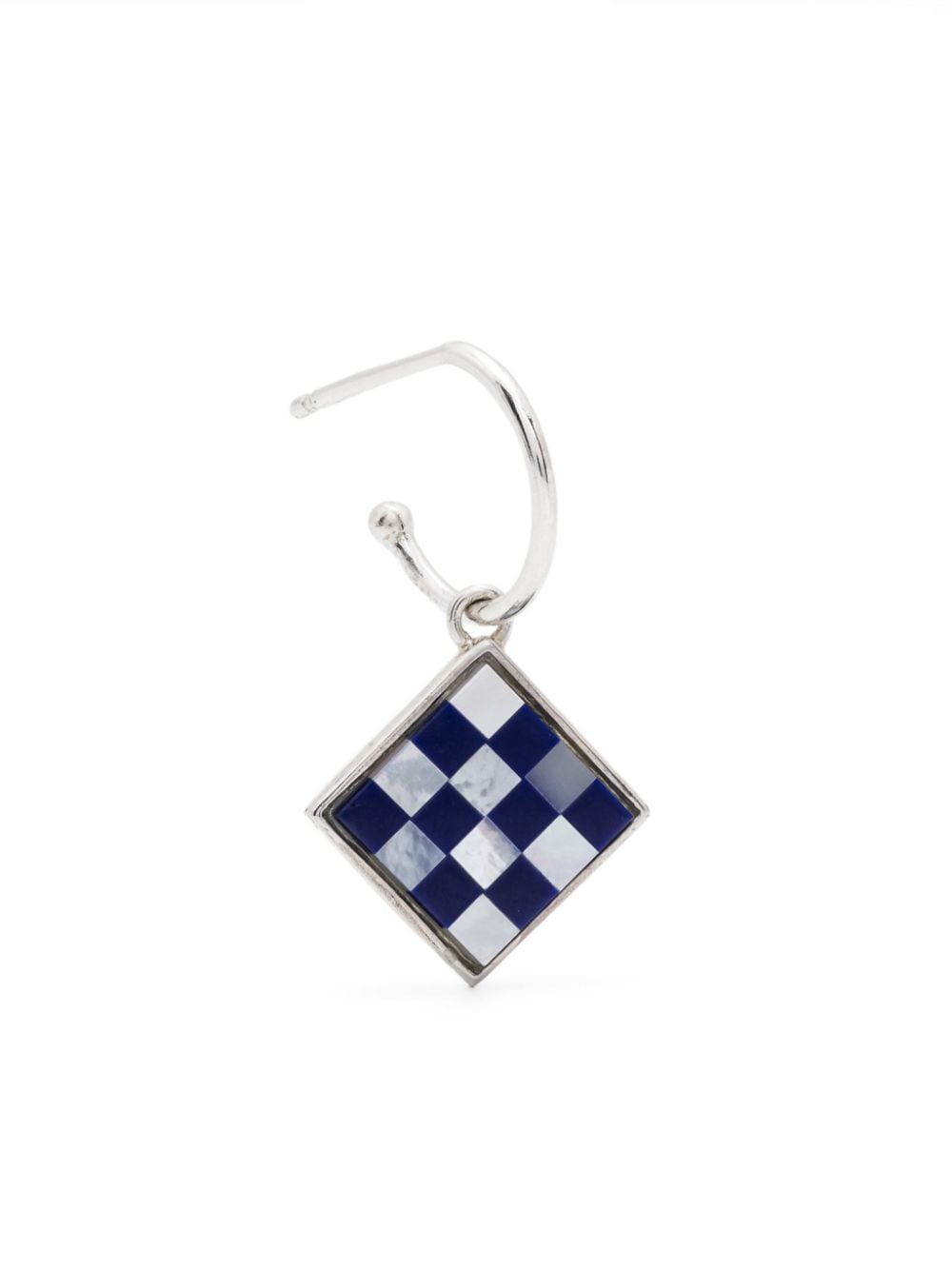 Wouters & Hendrix checkered earring - Silver von Wouters & Hendrix