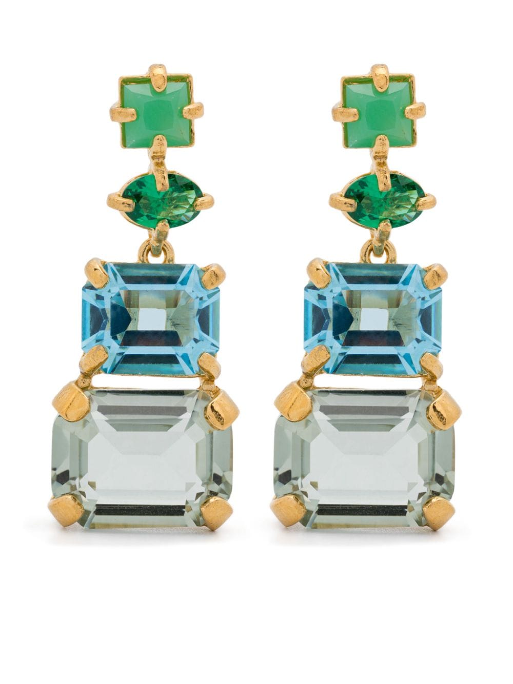 Wouters & Hendrix crystal-embellished pendant earrings - Gold von Wouters & Hendrix