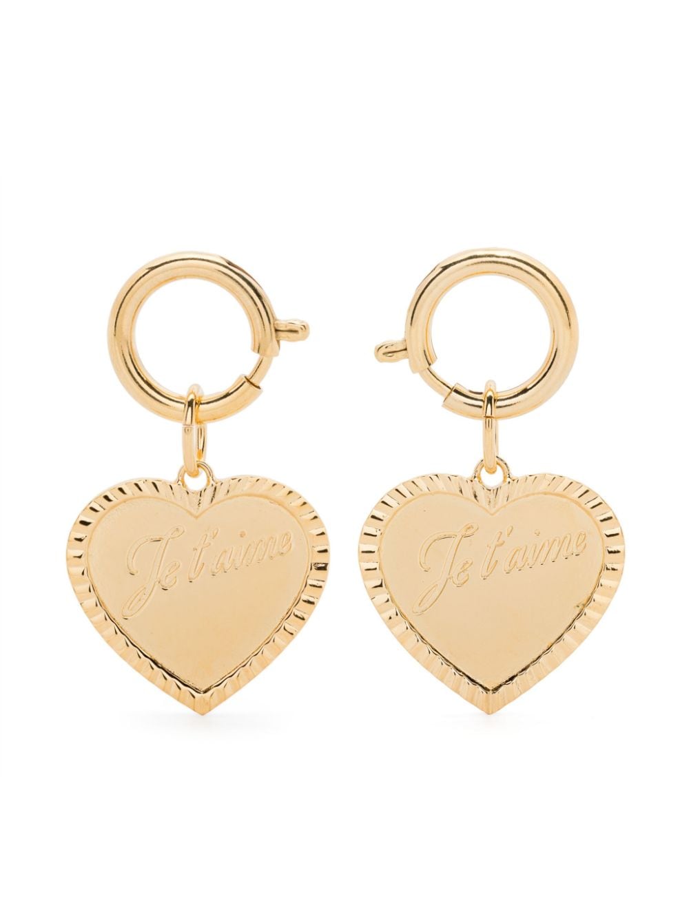 Wouters & Hendrix heart-pendant earrings - Gold von Wouters & Hendrix