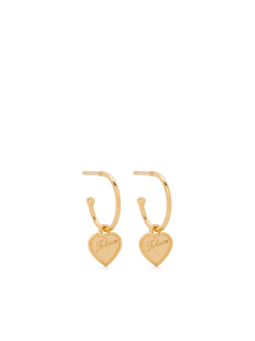 Wouters & Hendrix Heart hoop earrings - Gold von Wouters & Hendrix