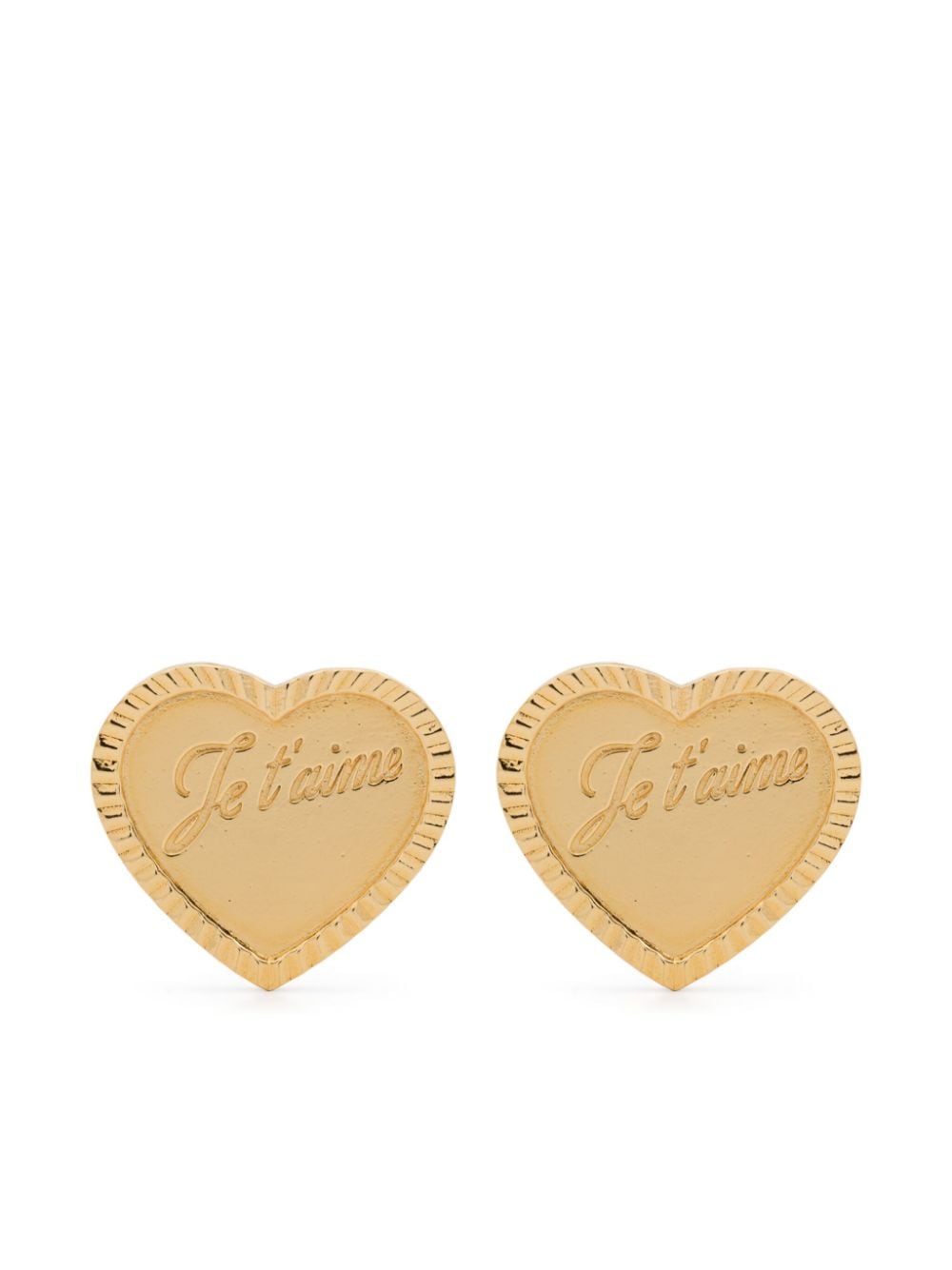 Wouters & Hendrix heart-shaped stud earrings - Gold von Wouters & Hendrix