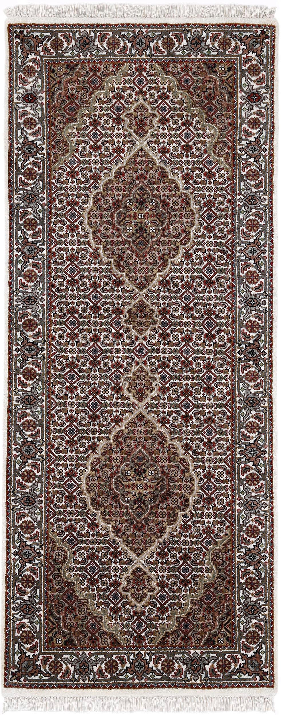 Woven Arts Läufer »Orientteppich Tabriz Mahi«, rechteckig, 15 mm Höhe, handgeknüpft, Wohnzimmer, reine Wolle für ein warmes Raumklima von Woven Arts