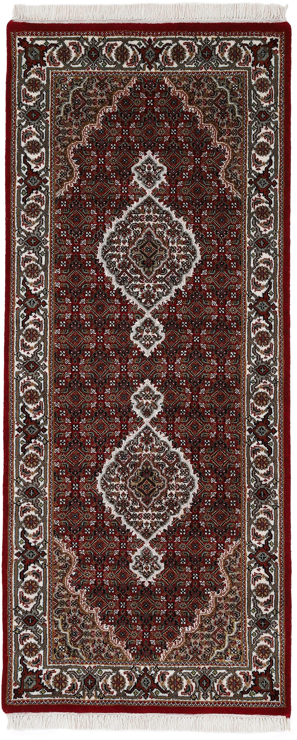 Woven Arts Läufer »Orientteppich Tabriz Mahi«, rechteckig, 15 mm Höhe, handgeknüpft, Wohnzimmer, reine Wolle für ein warmes Raumklima von Woven Arts