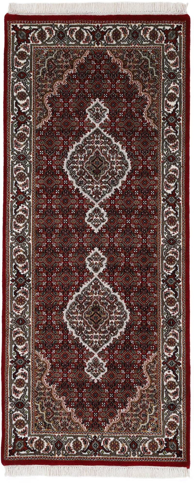 Woven Arts Läufer »Orientteppich Tabriz Mahi«, rechteckig, 15 mm Höhe, handgeknüpft, Wohnzimmer, reine Wolle für ein warmes Raumklima von Woven Arts