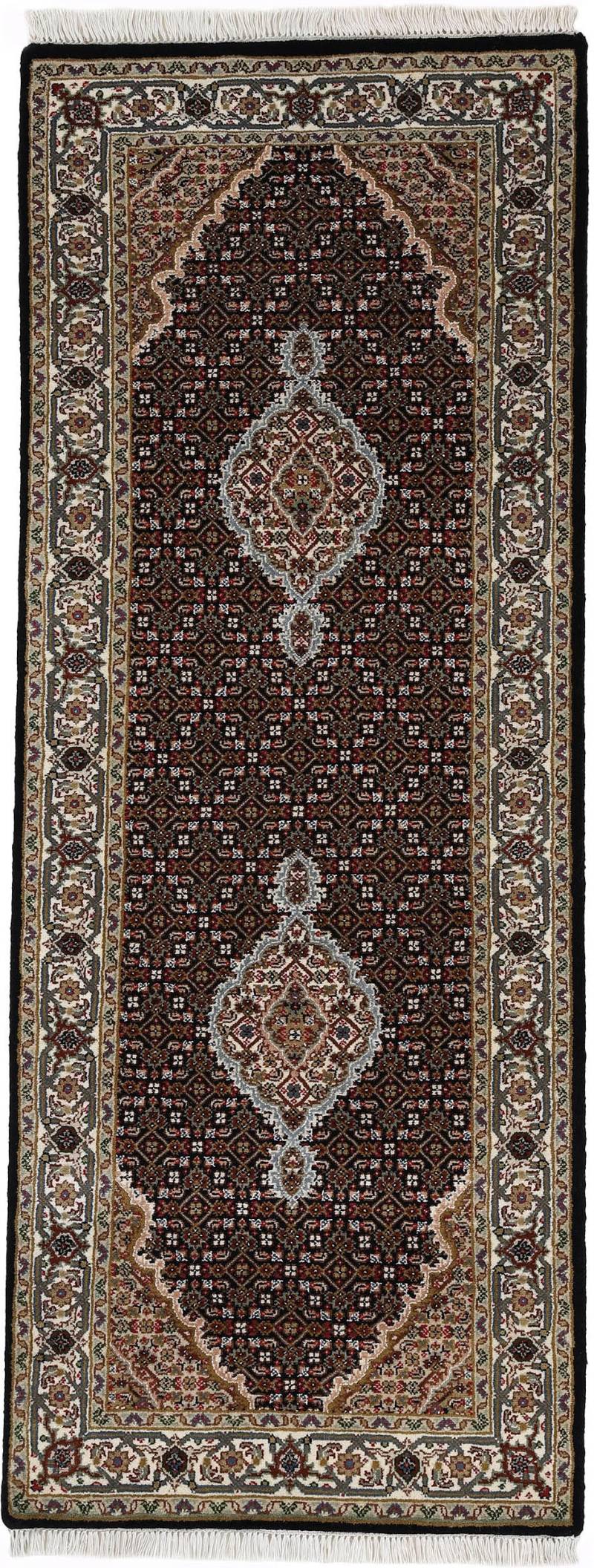 Woven Arts Läufer »Orientteppich Tabriz Mahi«, rechteckig, 15 mm Höhe, handgeknüpft, Wohnzimmer, reine Wolle für ein warmes Raumklima von Woven Arts