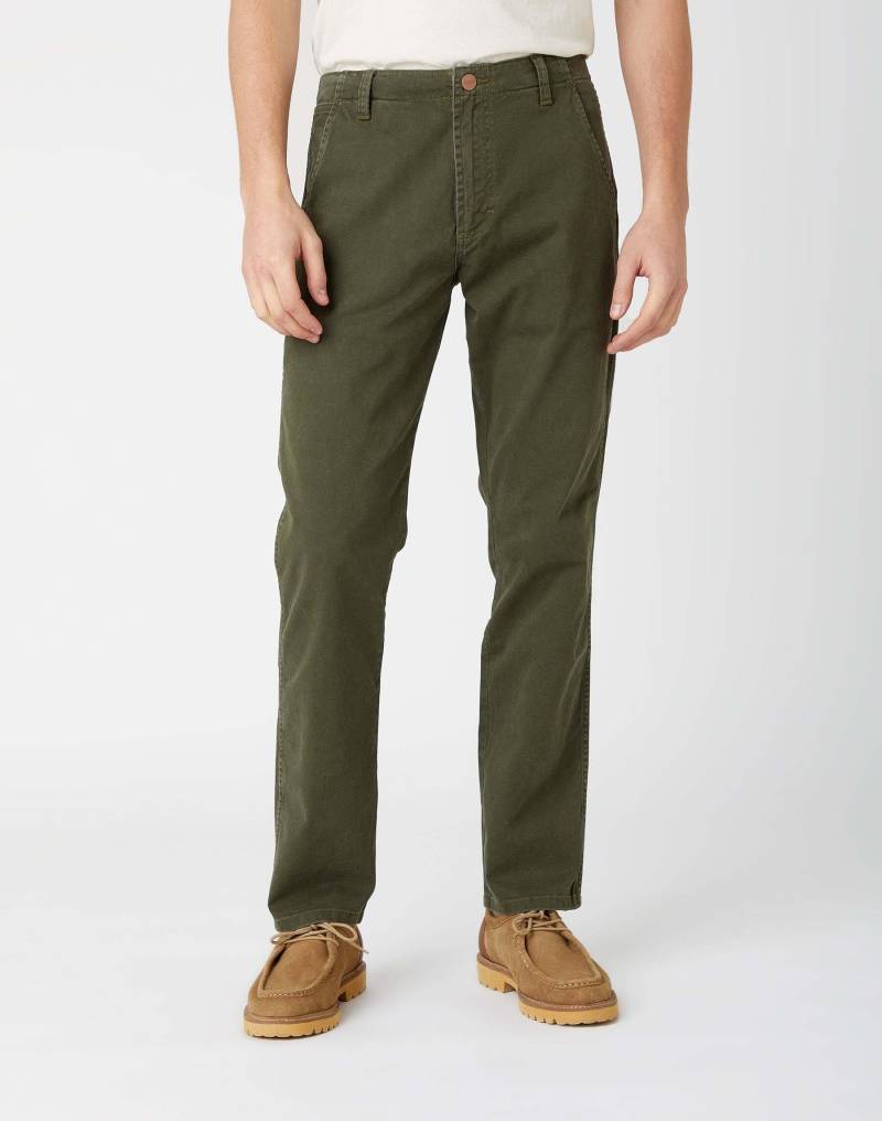 Chino Casey Jones Herren Grün L32/W33 von Wrangler