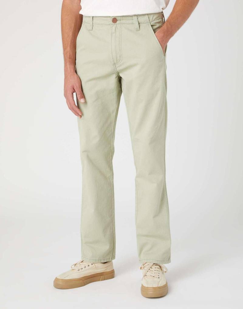 Chinos Casey Jones Chino Herren Hellgrün L32/W36 von Wrangler