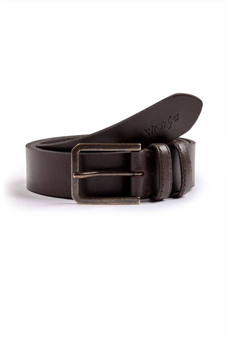 Gürtel Slim Belt Herren Braun 100 von Wrangler