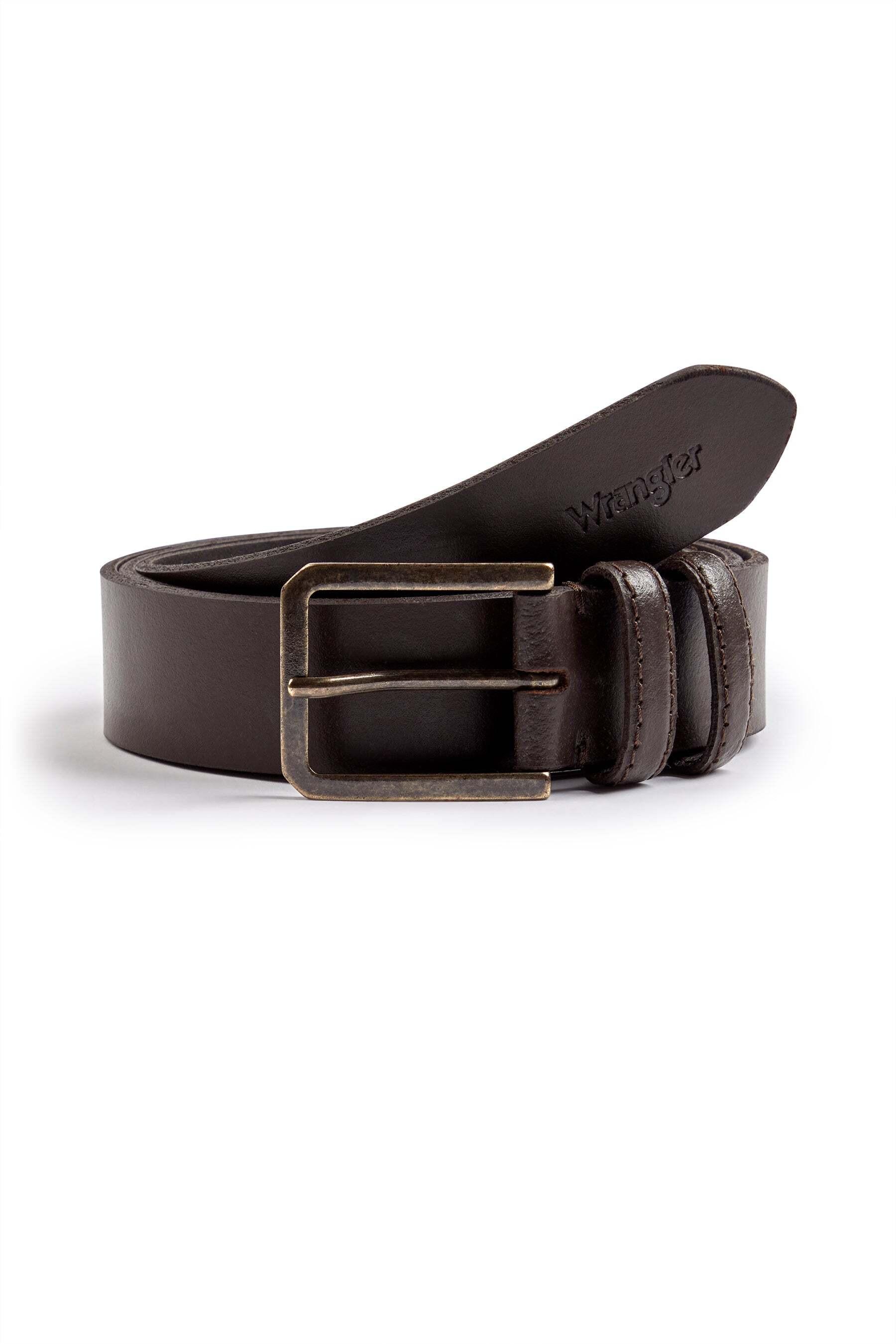 Wrangler - Gürtel Slim Belt, für Herren, Braun, Größe 90 von Wrangler