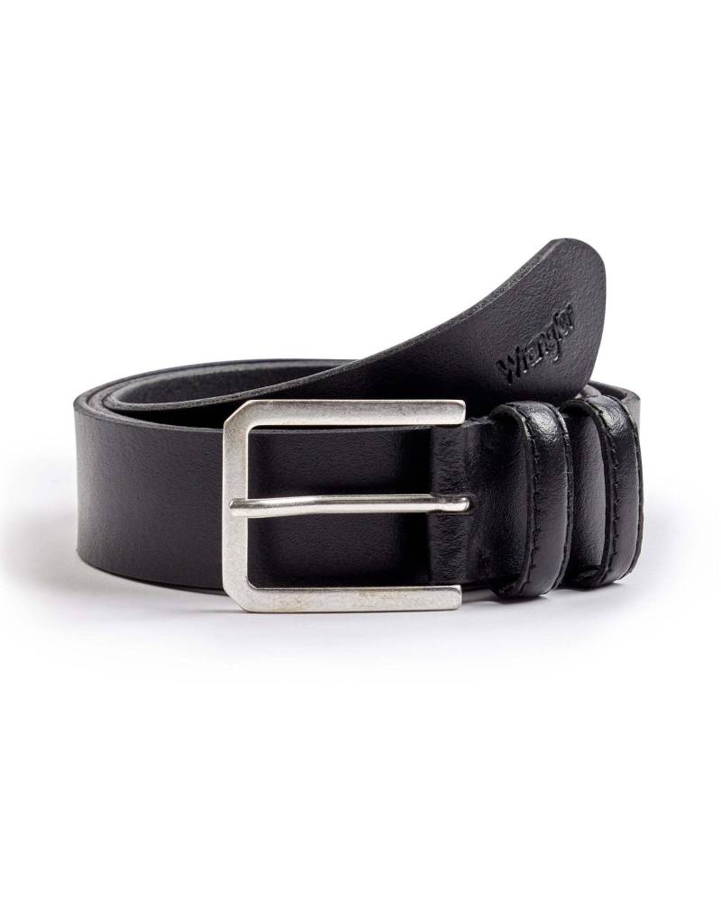 Gürtel Slim Belt Herren Schwarz 110 von Wrangler