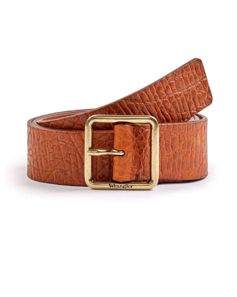 Gürtel Square Buckle Belt Damen Rost 80 von Wrangler