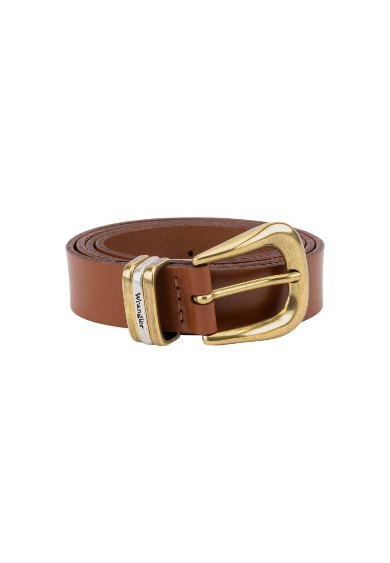 Wrangler - Gürtel Triple Loop Belt, für Damen, Cognac, Größe 90 von Wrangler