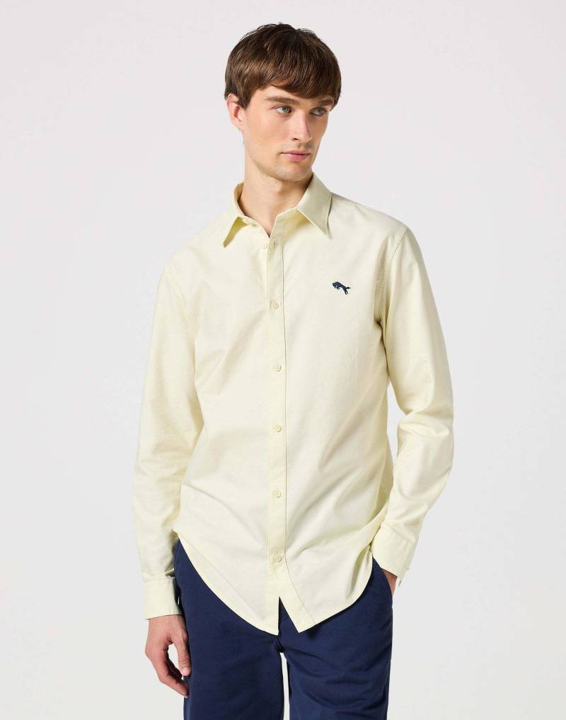 Hemden Longsleeves Shirt Herren Sand L von Wrangler