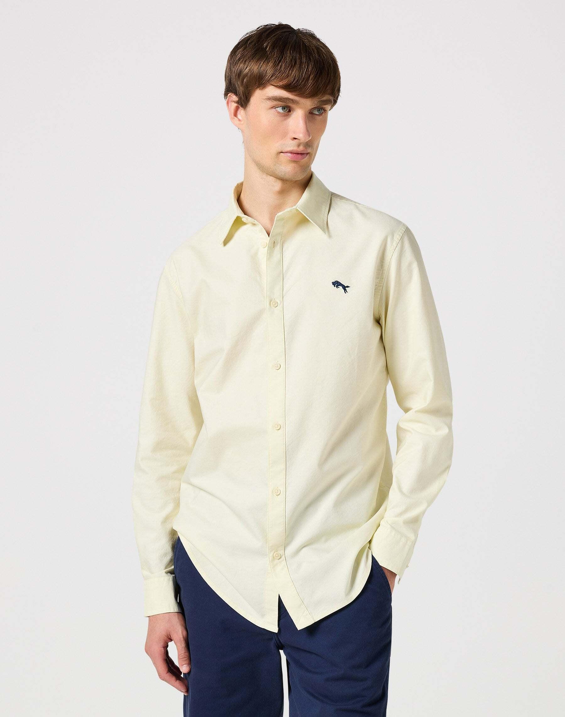 Hemden Longsleeves Shirt Herren Sand M von Wrangler