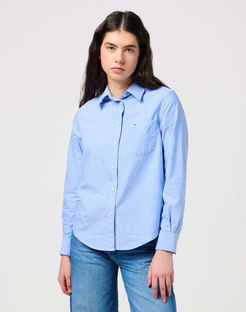 Hemden One Pocket Shirt Damen Hellblau XS von Wrangler