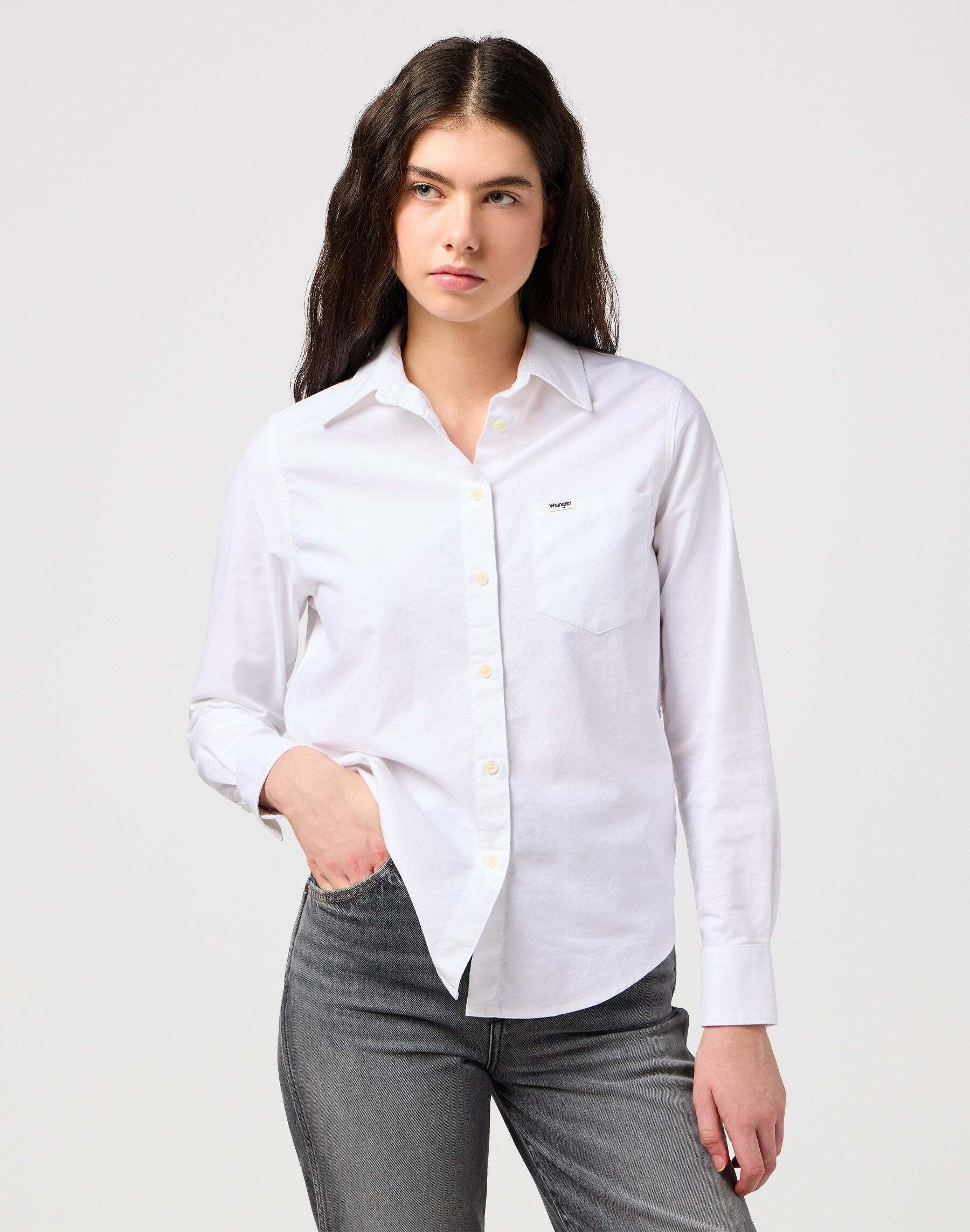 Hemden One Pocket Shirt Damen Weiss M von Wrangler