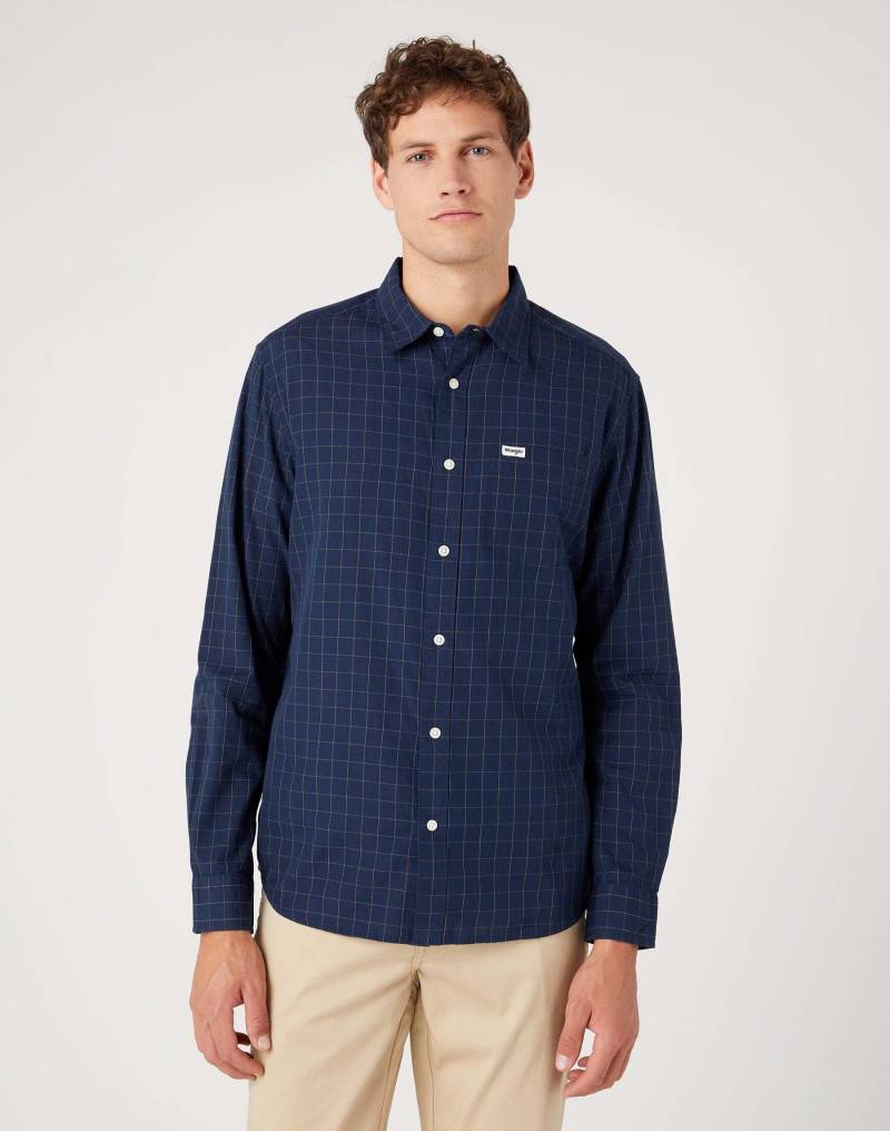 Hemden One Pocket Shirt Herren Blau M von Wrangler