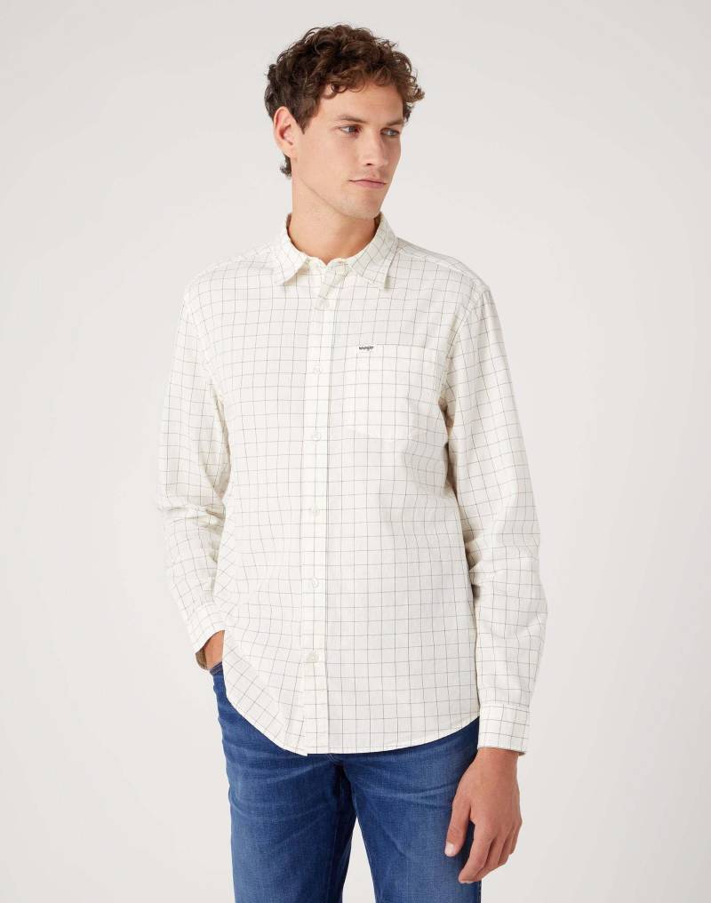 Hemden One Pocket Shirt Herren Weiss L von Wrangler