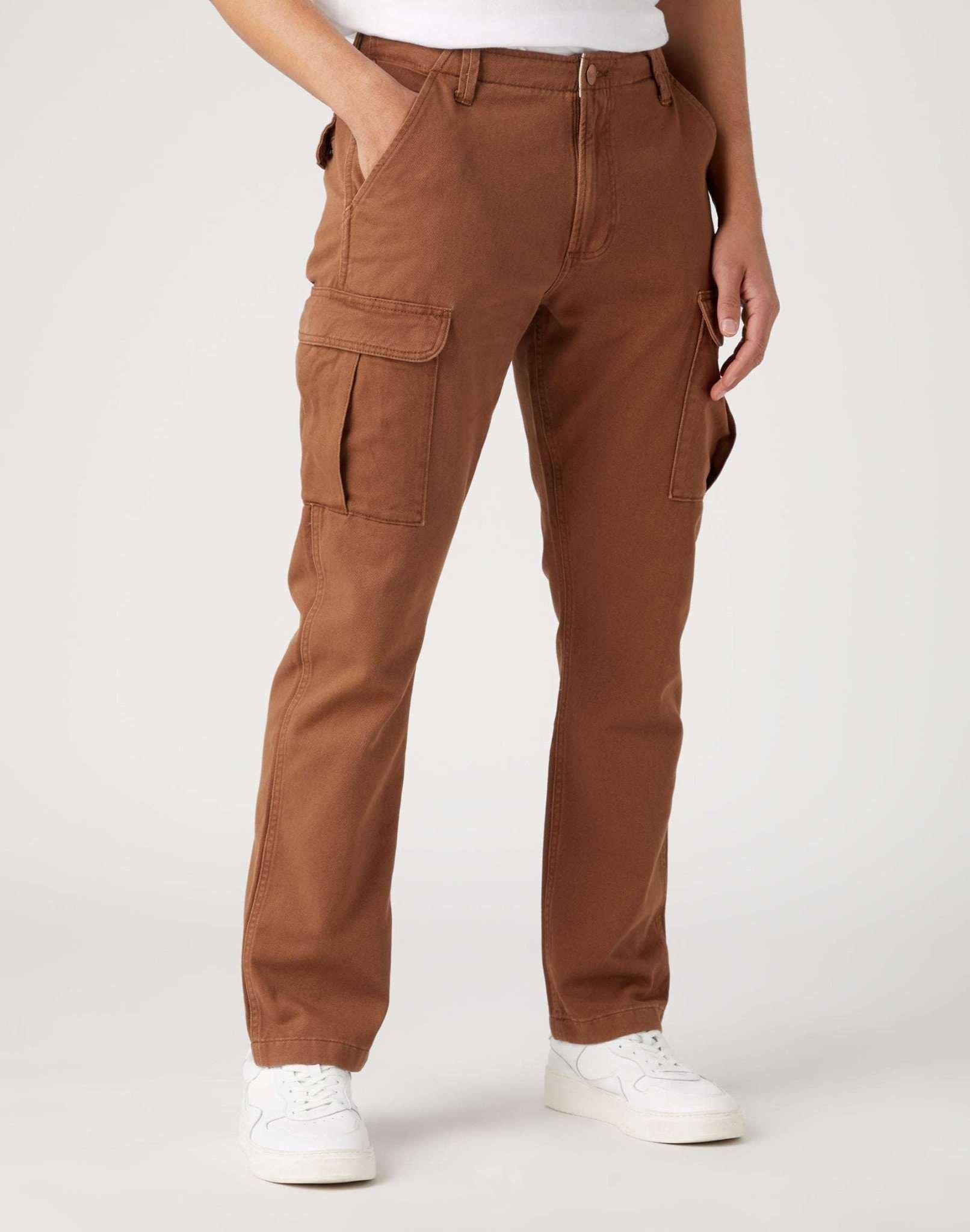 Wrangler - Hosen Casey Jones Cargo, für Herren, Braun, Größe W31/L34 von Wrangler