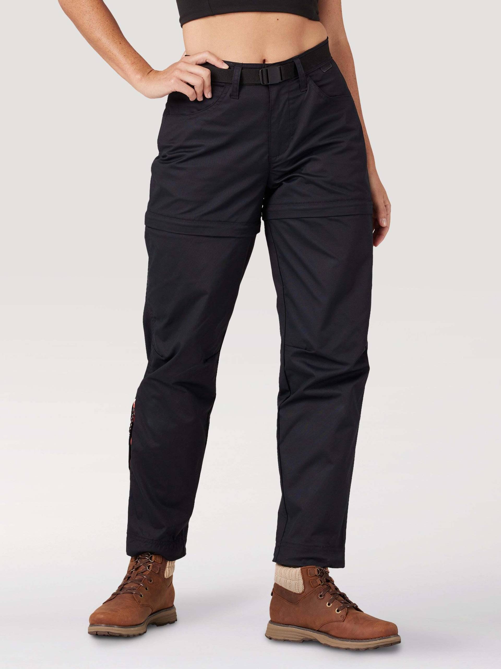 Hosen Packable Zipoff Pant Damen Schwarz L32/W27 von Wrangler