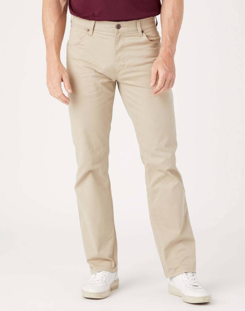 Hosen Straight Herren Beige L30/W38 von Wrangler